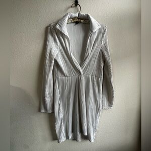 SHEIN White Textured Dress